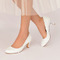 Chaussures de mariage en dentelle blanc talons hauts plate-forme sandales chaussures de banquet chaussures de mariée - Page 2