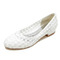 chaussures de mariage en dentelle blanche chaussures de mariage plates - Page 1