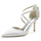 Chaussures de mariage en satin aiguille Chaussures de mariage de grande taille Robe de banquet Chaussures simples - Page 4