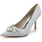 Pointu carré boucle strass talons aiguilles mariage talons hauts chaussures de banquet - Page 7