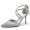 Chaussures de mariage en satin aiguille Chaussures de mariage de grande taille Robe de banquet Chaussures simples - Page 12