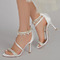 Chaussures de mariage Stiletto sandales en strass chaussures de mariée princesse chaussures de mariage en soie - Page 1