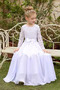 Robe de fille de fleur Fermeture éclair Manquant Été A-ligne - Page 1