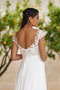 Robe de mariée Luxueux Col en V Foncé taille haut Col en V Ivoire - Page 4