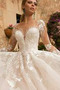 Robe de mariage Vente Col en V Sexy Naturel taille Gazer Longue - Page 3