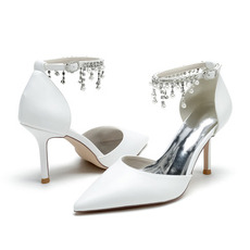 Chaussures de mariage pour femmes en cristal paillettes chaussures de mariée mariage talons hauts