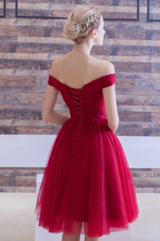 Robe de demoiselle d'honneur Tulle Drapé Fourreau plissé Rosée épaule