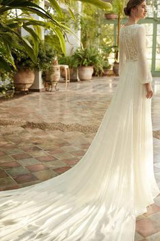 Robe de mariée Haute Couvert Naturel taille Mousseline Attache