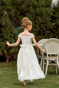 Robe de fille de fleur Mariage Elégant Fermeture à glissière