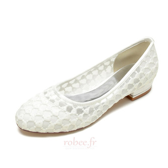 chaussures de mariage en dentelle blanche chaussures de mariage plates - Page 7