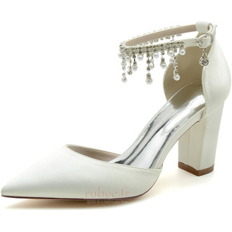 Pointu strass chaussures femmes mariage talons aiguilles chaussures de demoiselle d'honneur - Page 11