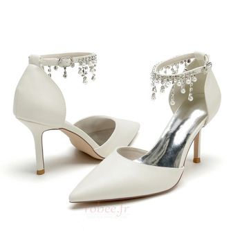 Chaussures de mariage pour femmes en cristal paillettes chaussures de mariée mariage talons hauts - Page 1