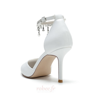 Chaussures de mariage pour femmes en cristal paillettes chaussures de mariée mariage talons hauts - Page 4