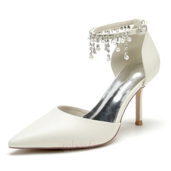 Chaussures de mariage pour femmes en cristal paillettes chaussures de mariée mariage talons hauts - Page 7