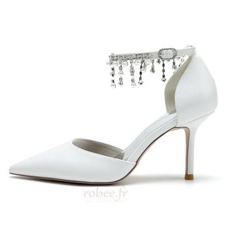 Chaussures de mariage pour femmes en cristal paillettes chaussures de mariée mariage talons hauts - Page 3