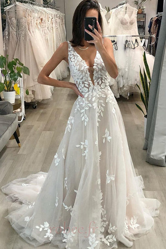 Robe de mariage Sans Manches Pittoresque Jardin Décalcomanie - Page 2