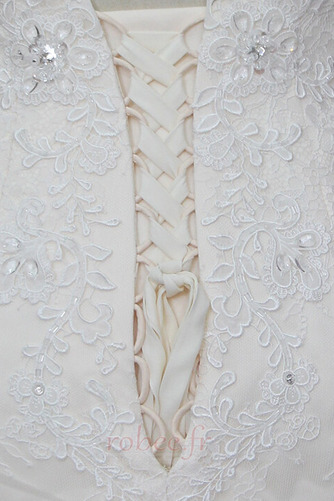 Robe de mariage Elégant Sans Manches Dentelle Traîne Mi-longue - Page 4