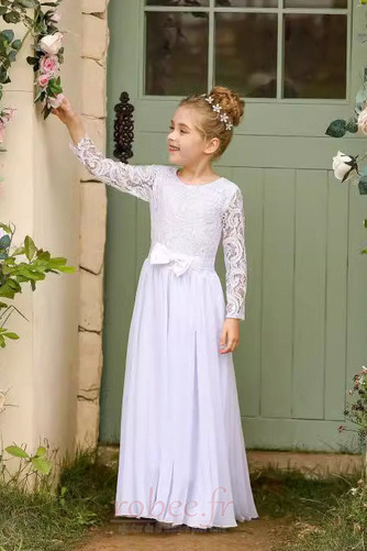 Robe de fille de fleur Fermeture éclair Manquant Été A-ligne - Page 2