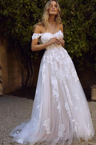 Robe de mariage Elégant Sans Manches Drapé Poire net Vente Rosée épaule - Page 3